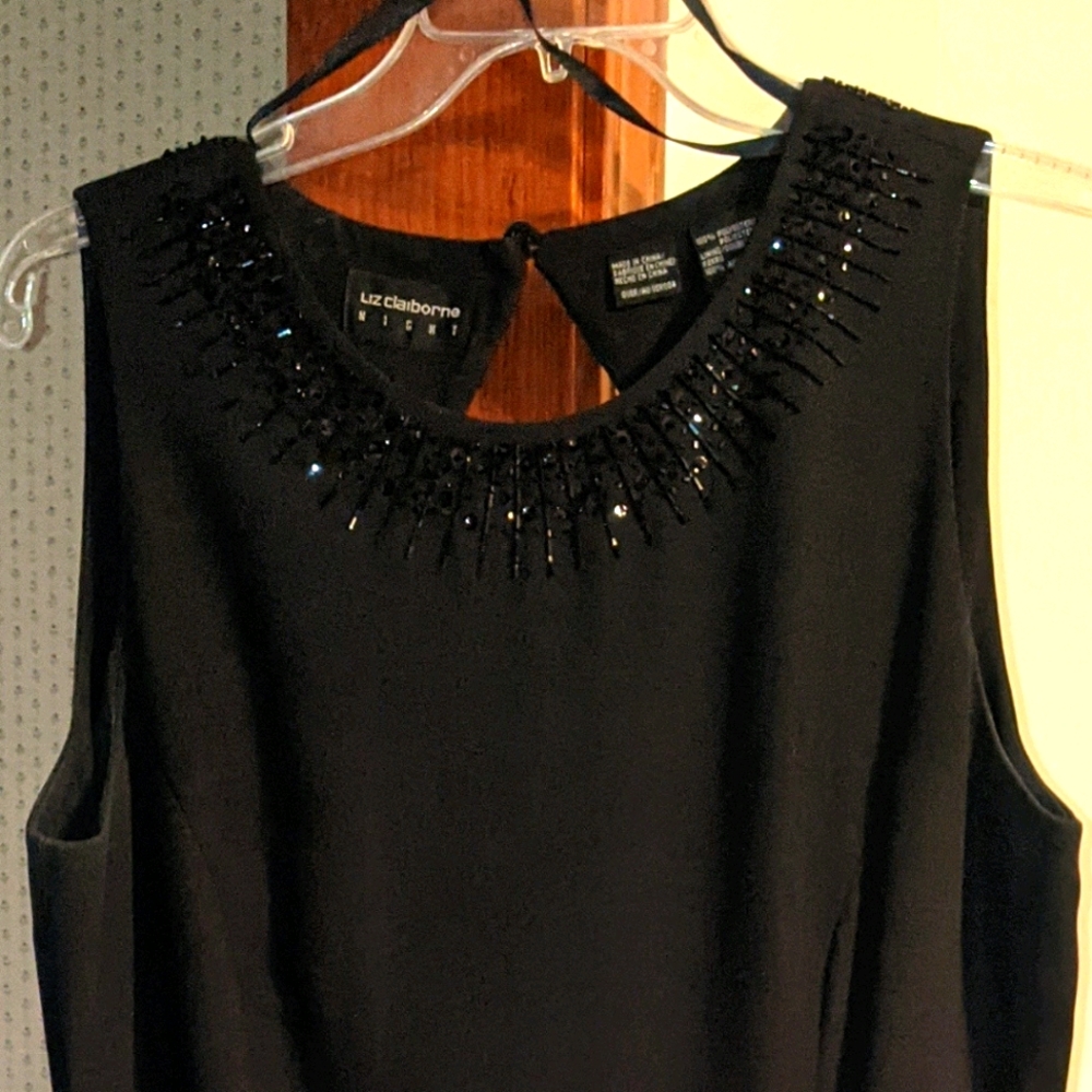 Liz Claiborne black formal dress